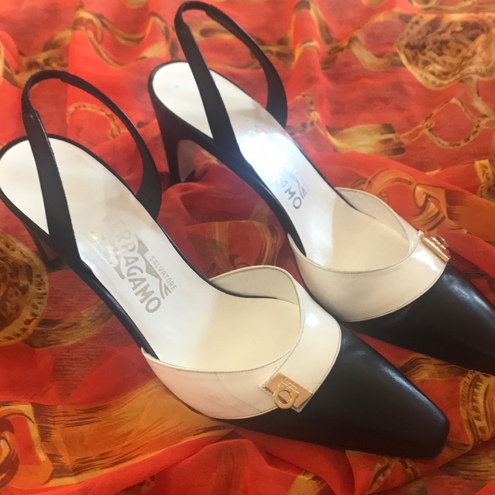 Ferragamo sling backs